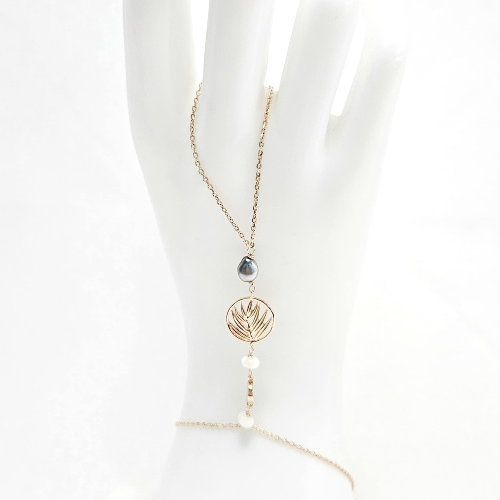 Bijou de main en plaqué or Palms keishi