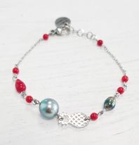 Bracelet ananas pierres N/L/T/R/B/RG/MLTI