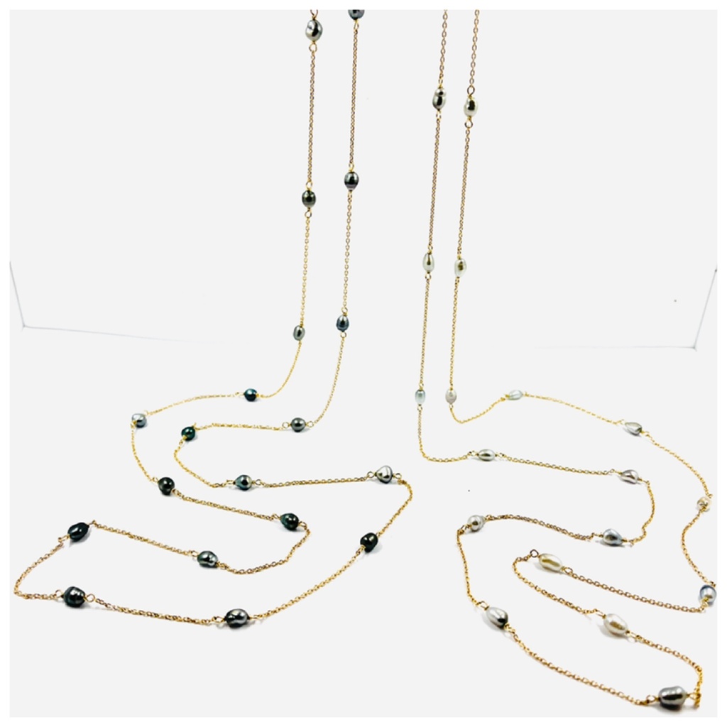 SAUTOIR 20 KEISHIS - PLAQUE OR