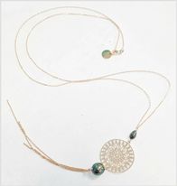 PENDENTIF LONG SOLEIL 1 KEISHI 1 PERLE - GF