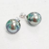 [P17ORB] Perle sur bélière or blanc