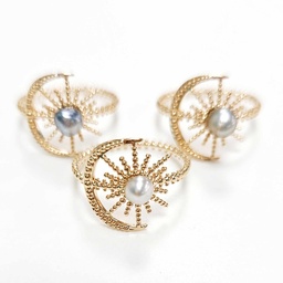 BAGUE LUNE ET SOLEIL AVEC KEISHI