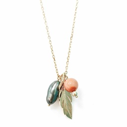 [PLUMECO] COLLIER PLUME KEISHI - plaqué or