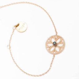 [BRTIK] Bracelet 1 keishi rosace - PLAQUE OR