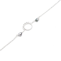 [BRC2K] BRACELET 2 KEISHIS ET CERCLE - ACIER