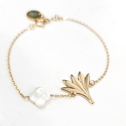 [APETAHIN] Bracelet plaqué or APETAHI ET NACRE