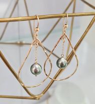 [GBOGP] boucles d'oreille goutte+perle