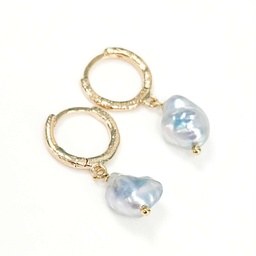 [NEGF6] Mini créoles 1 Keishi - plaqué or